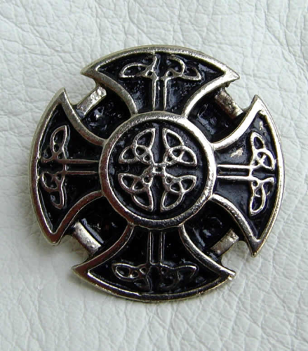 Zierniete, Modell "Celtic Cross " Messing o. Silber