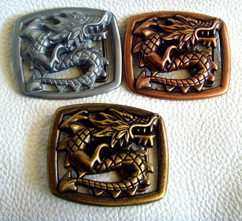 Chinesischer Drache Koppel  Messing,Kupfer, Silber