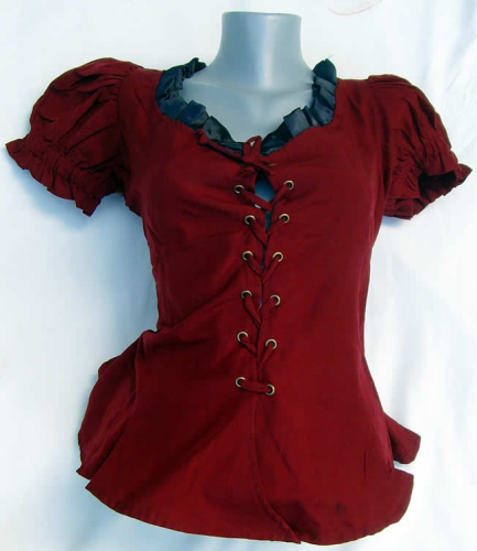 Mieder Bluse " Elie Red "