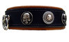 Halsband 2-farbig " Skull " 4,1 cm breit