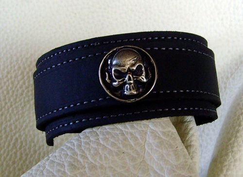 Armband Skull Flams No.8 verschiedene Lederfarben