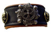 Armband 2 Farbig Wikinger Kreuz in vielen Leder Farben