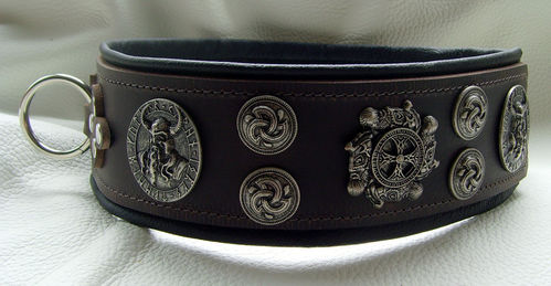 Halsband Viking No.3 verschiedenen Farben 6,5 cm breit