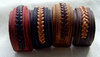 Leder-Armband geflochten in verschiedenen Farben